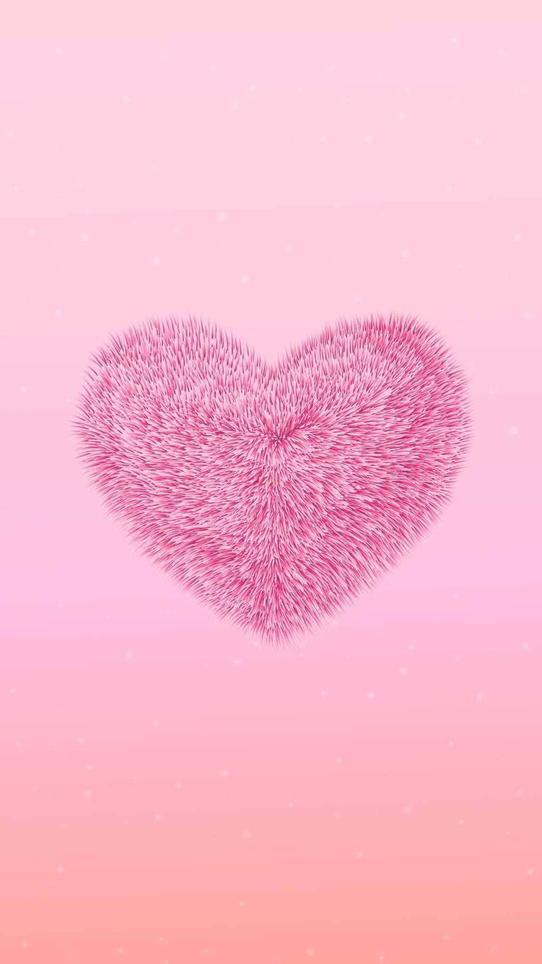Pink Heart iPhone Wallpaper