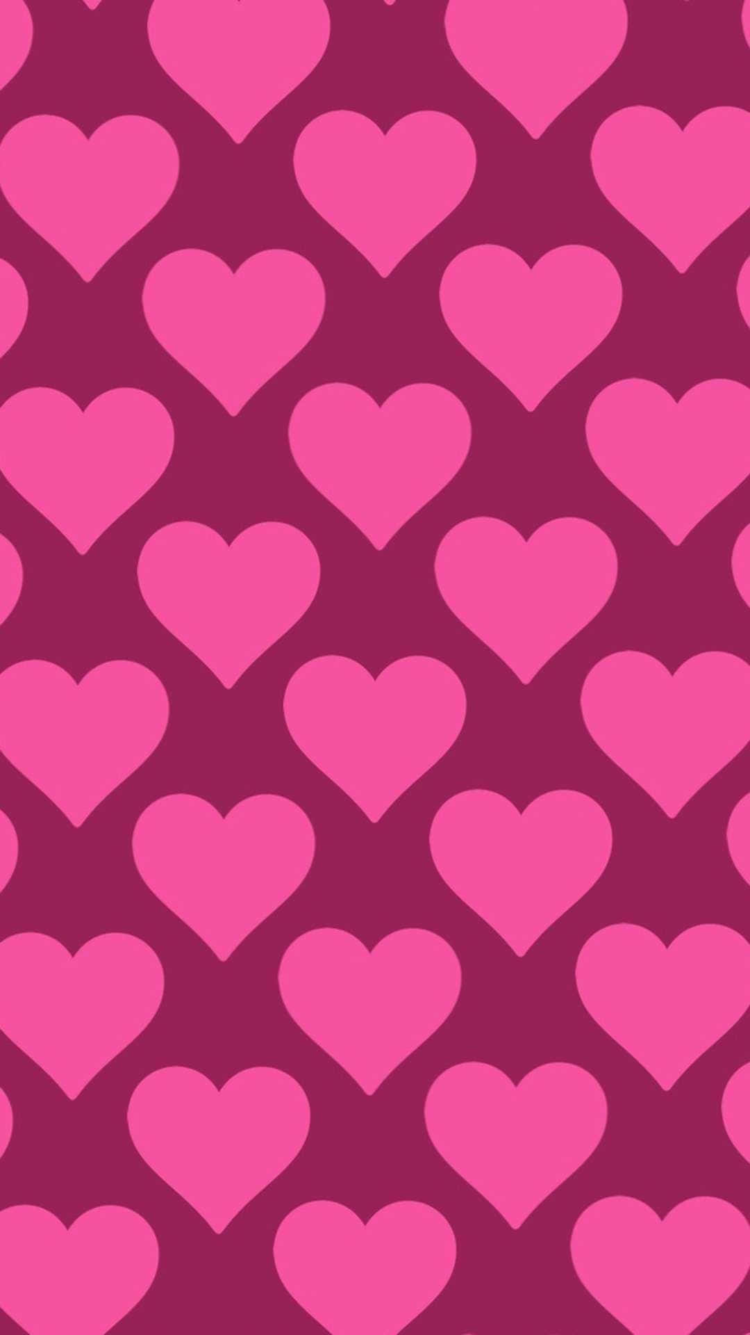 Download Pretty Pattern Pink Hearts