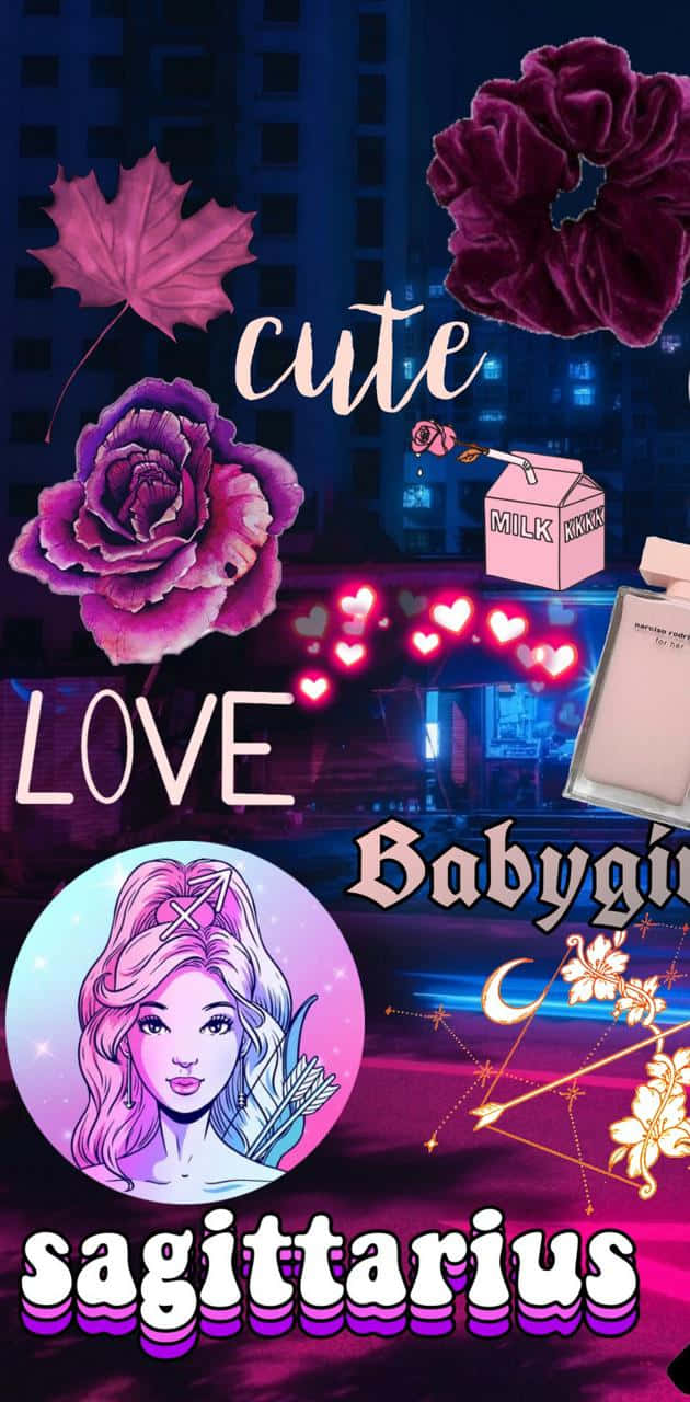 Download Sagittarius Aesthetic Flower