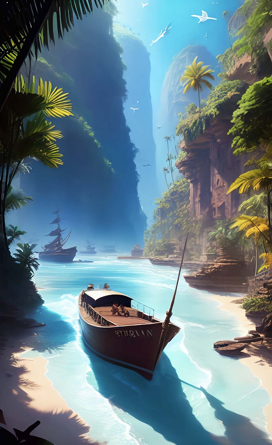 Water World iPhone Wallpaper 4K