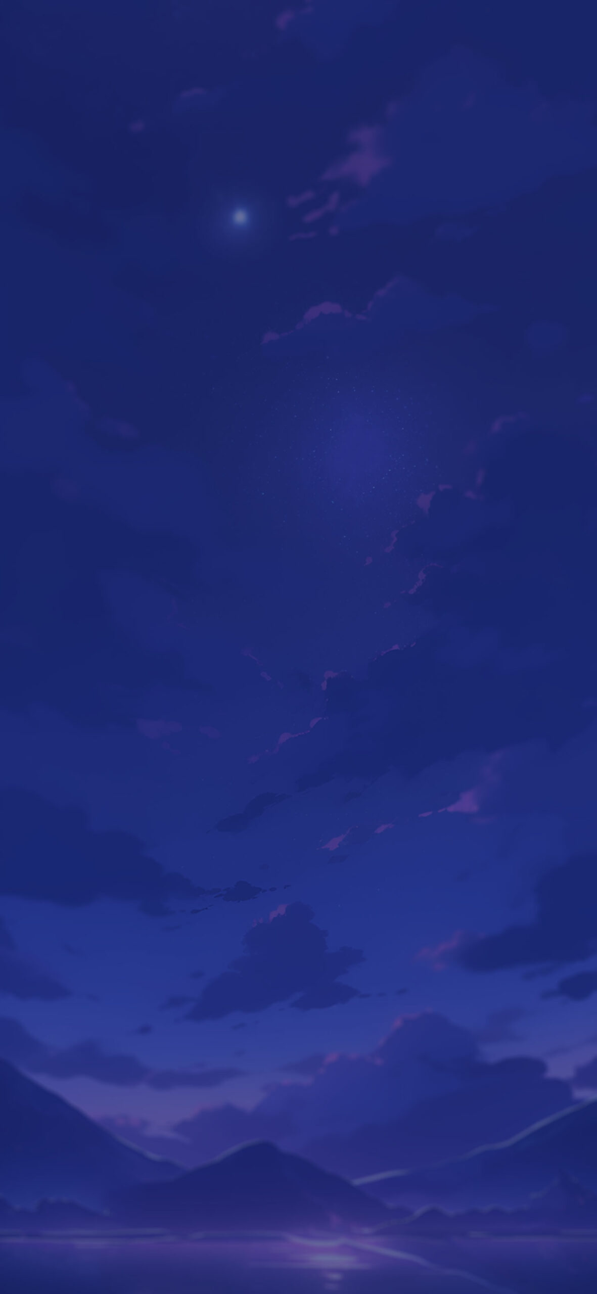 Infinite Night Sky Over Mountains