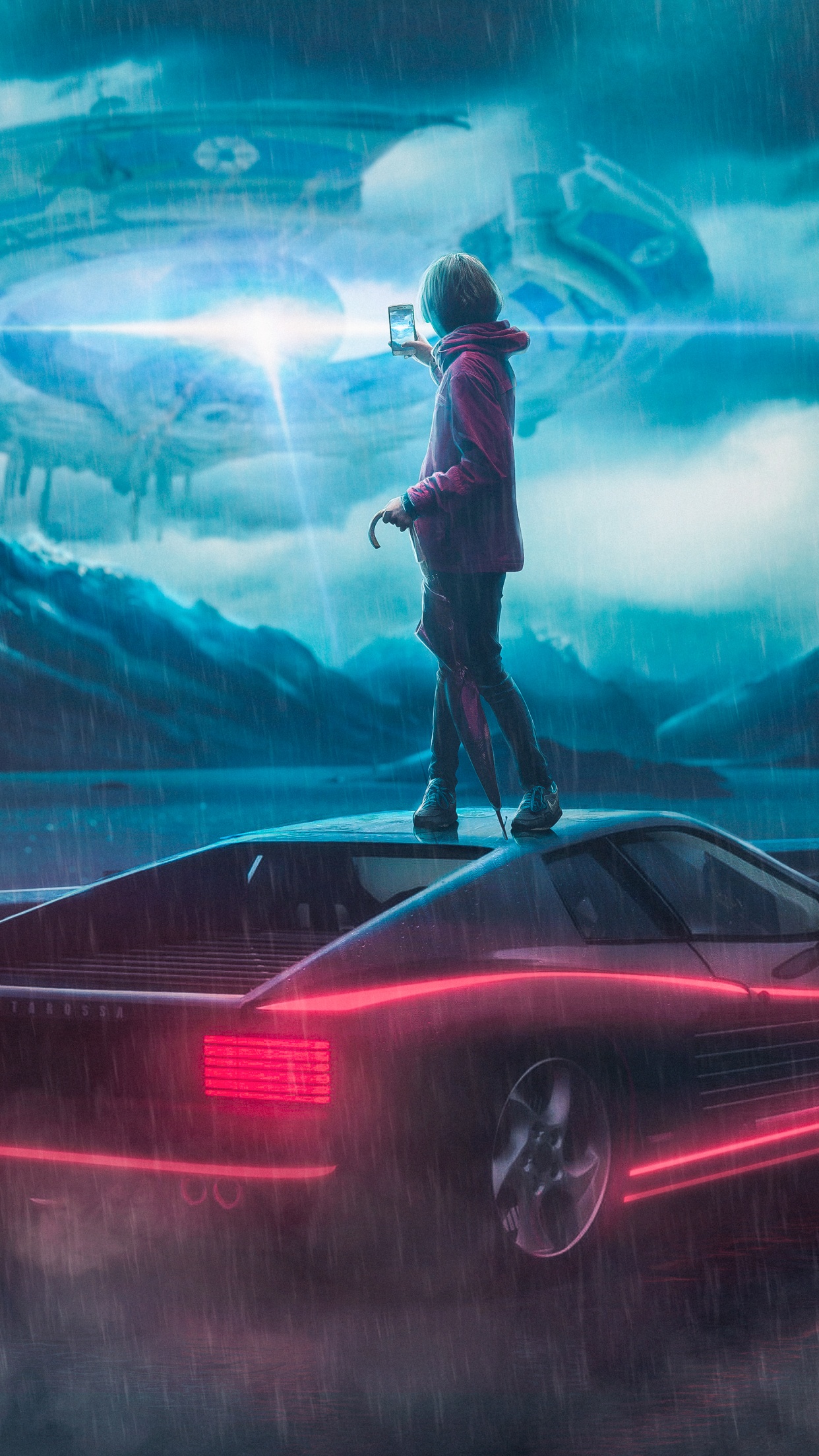 Spaceship Wallpaper 4K, Alien, Flying