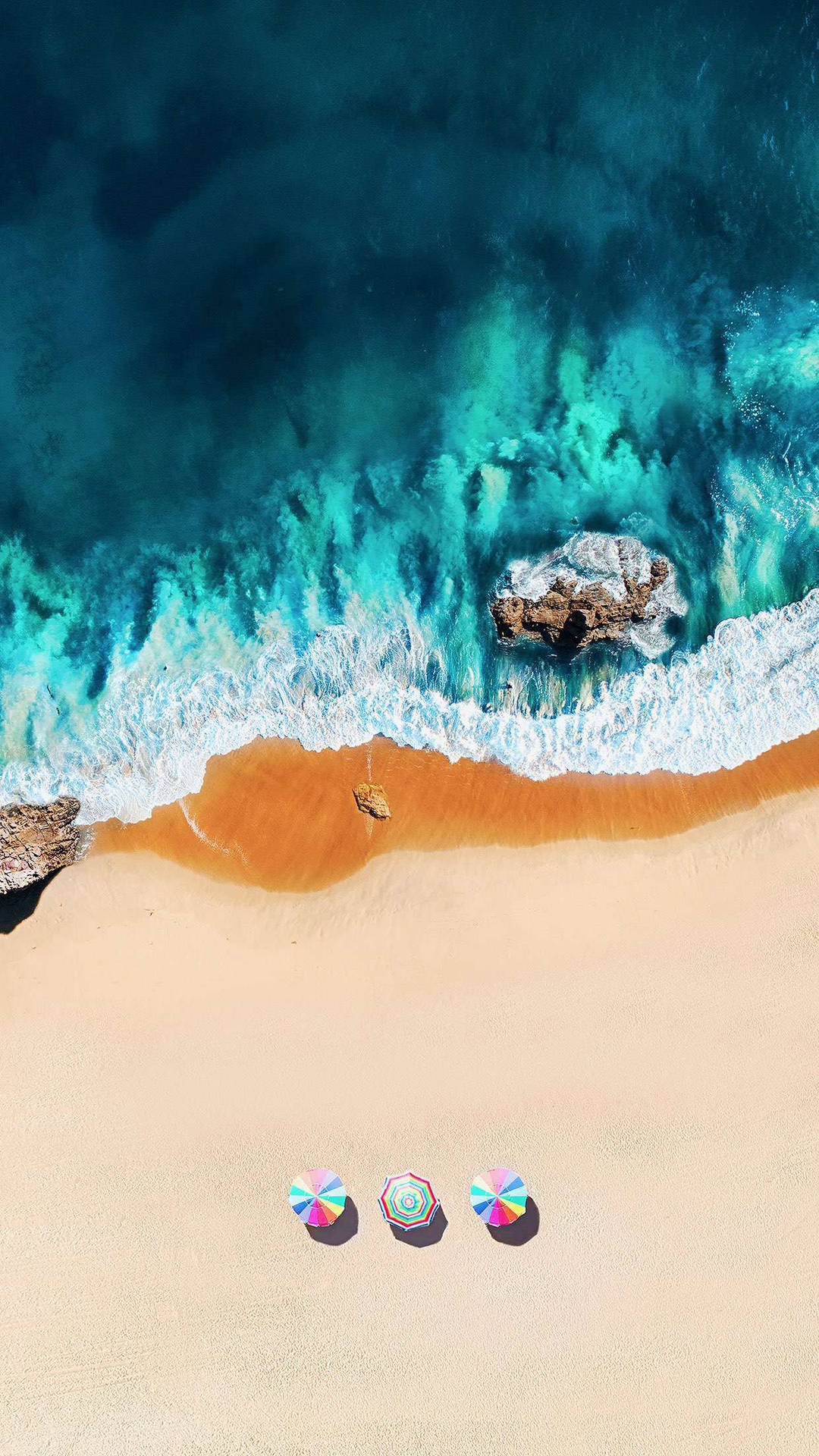 iPhone X Beach Realistic Art Wallpaper