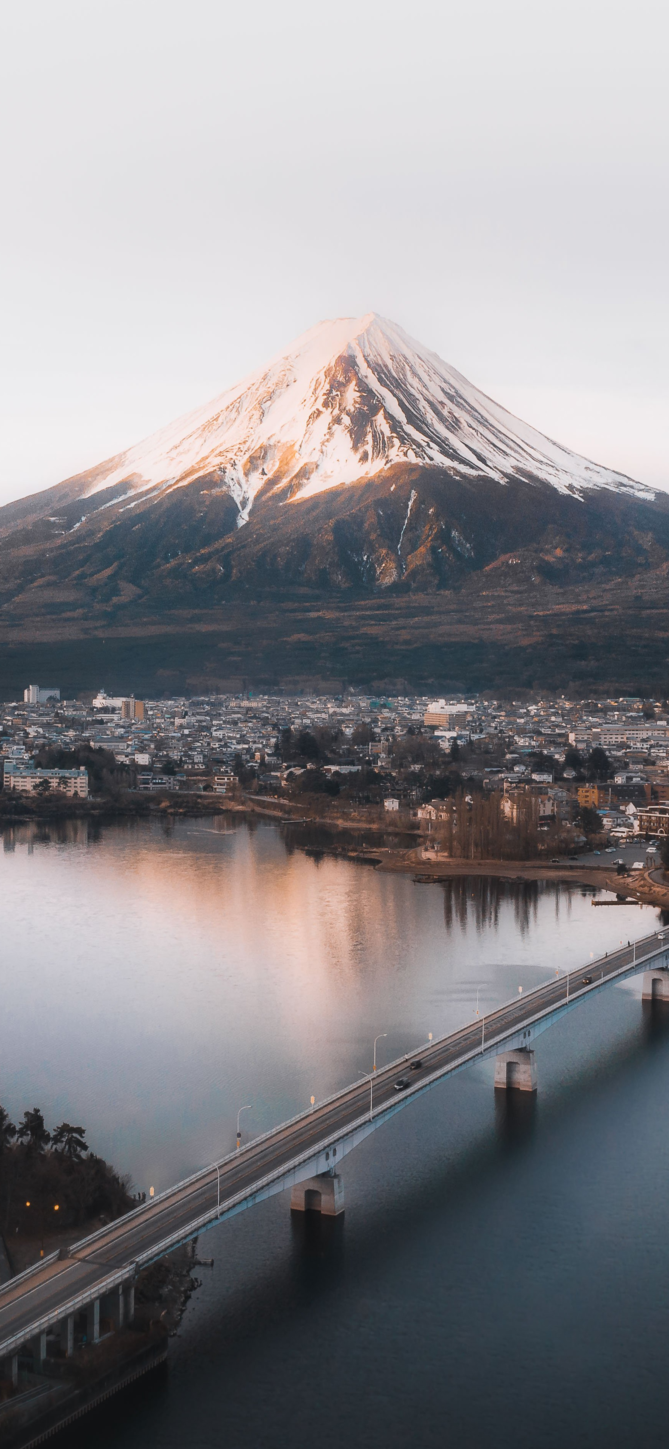Wallpaper Mount Fuji, Mountain, Lake