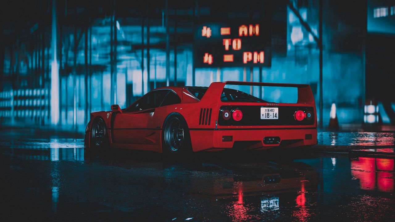 Wallpaper ferrari f40, ferrari, car