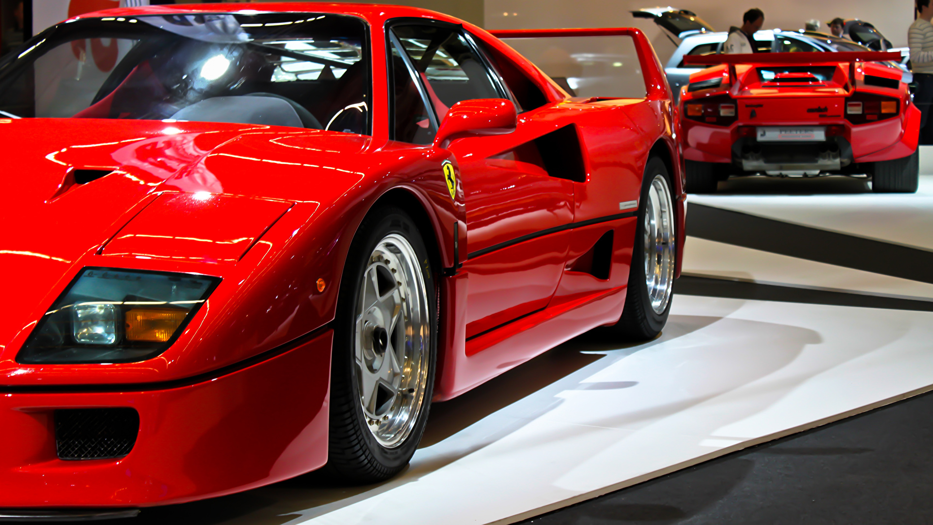 Photos Ferrari F40 Red Cars 1920x1080