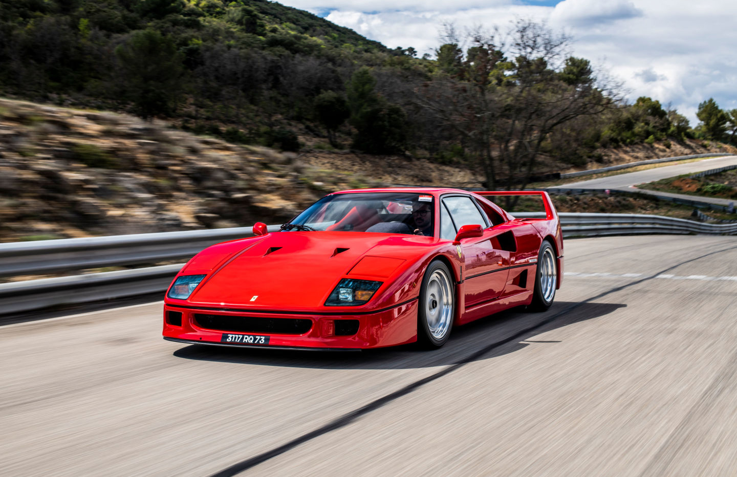 Alain Prost's Ferrari F40 is up