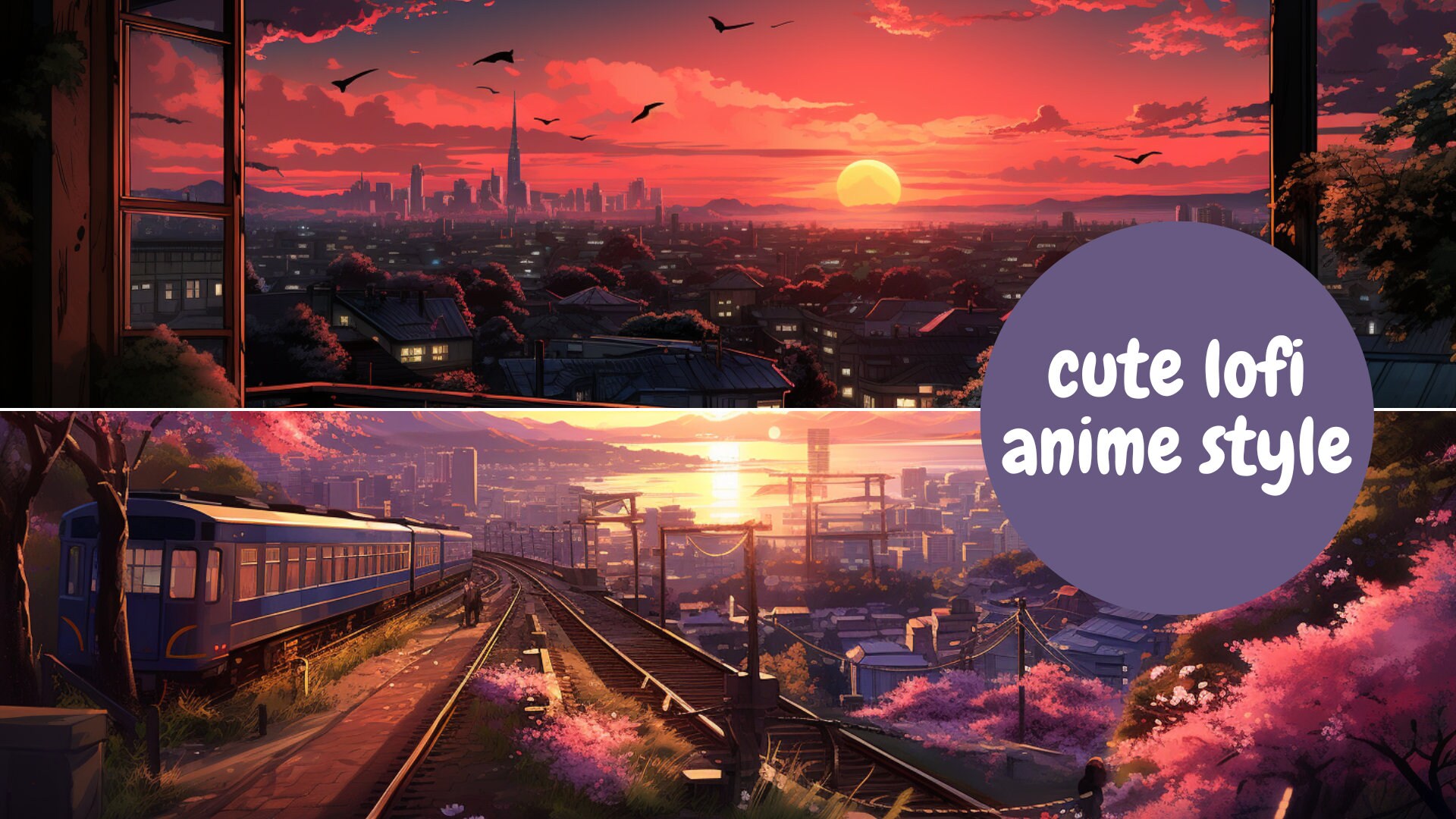 Lofi City Skyline Wallpaper Lofi Anime