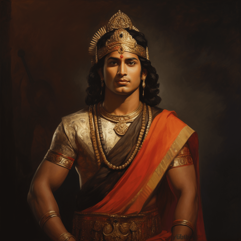 Oil Paintings of famous Indian Kings