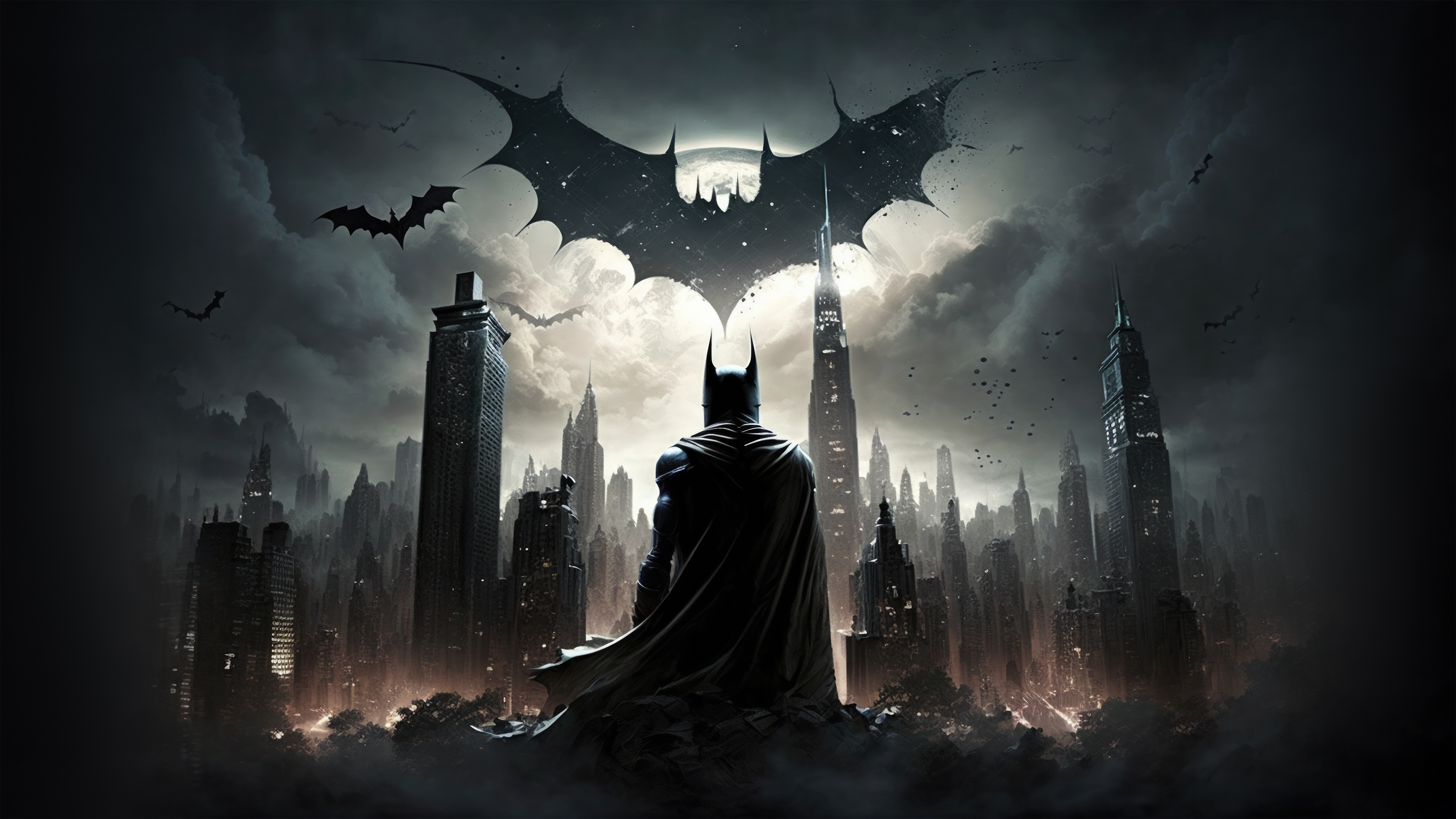 wallpaper 3840x2160 batman gotham, game