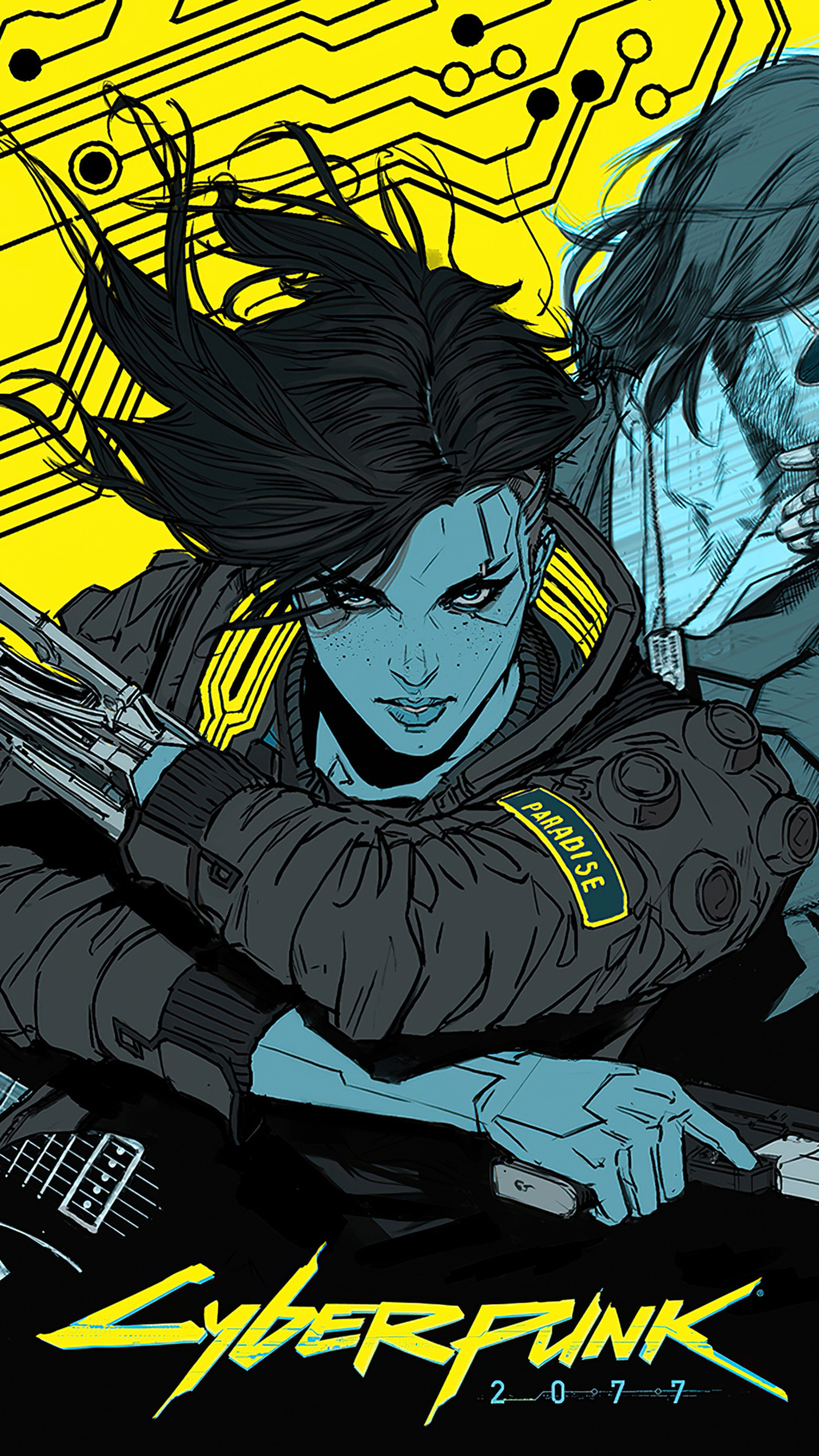 Cyberpunk 2077 Yellow Art 4k