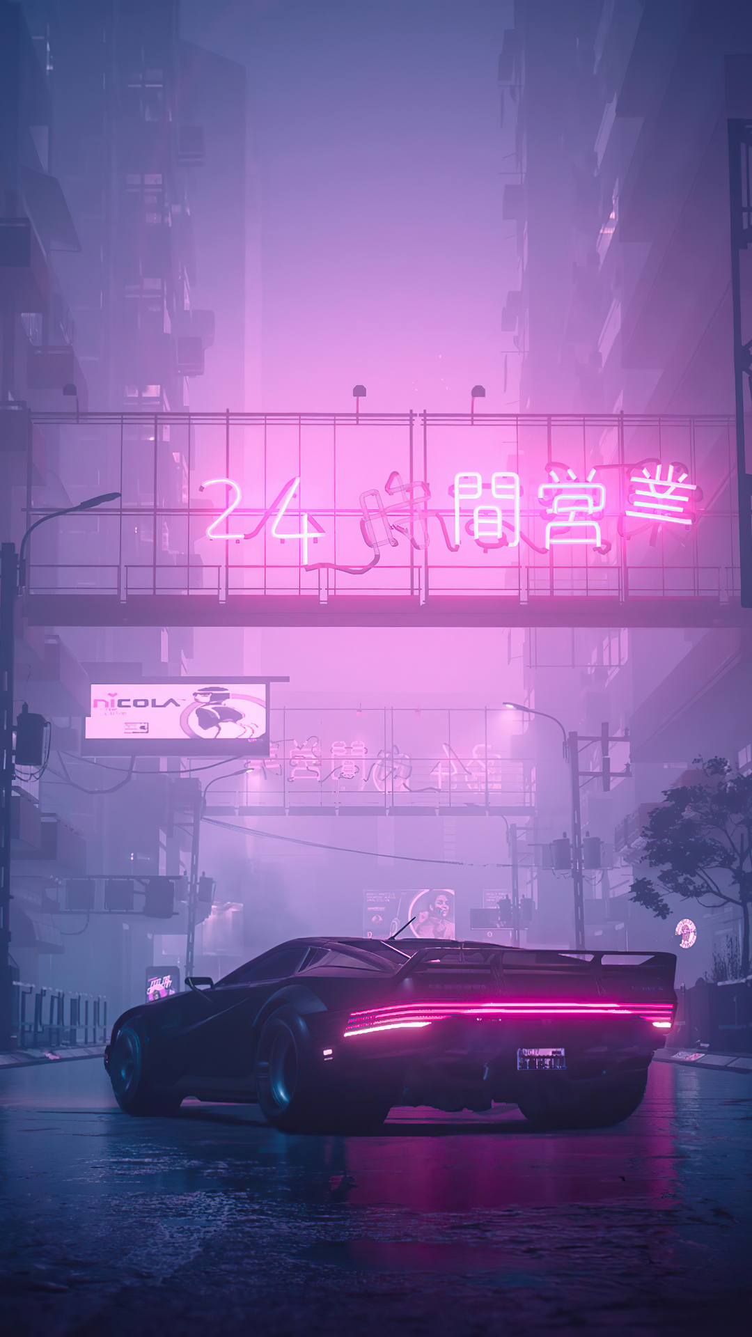 Quadra Turbo Neon Cyberpunk 2077 4k iPhone 7, 6s, 6 Plus, Pixel xl , One Plus 3, 3t, 5 , HD 4k Wallpaper, Image, Background, Photos and Picture
