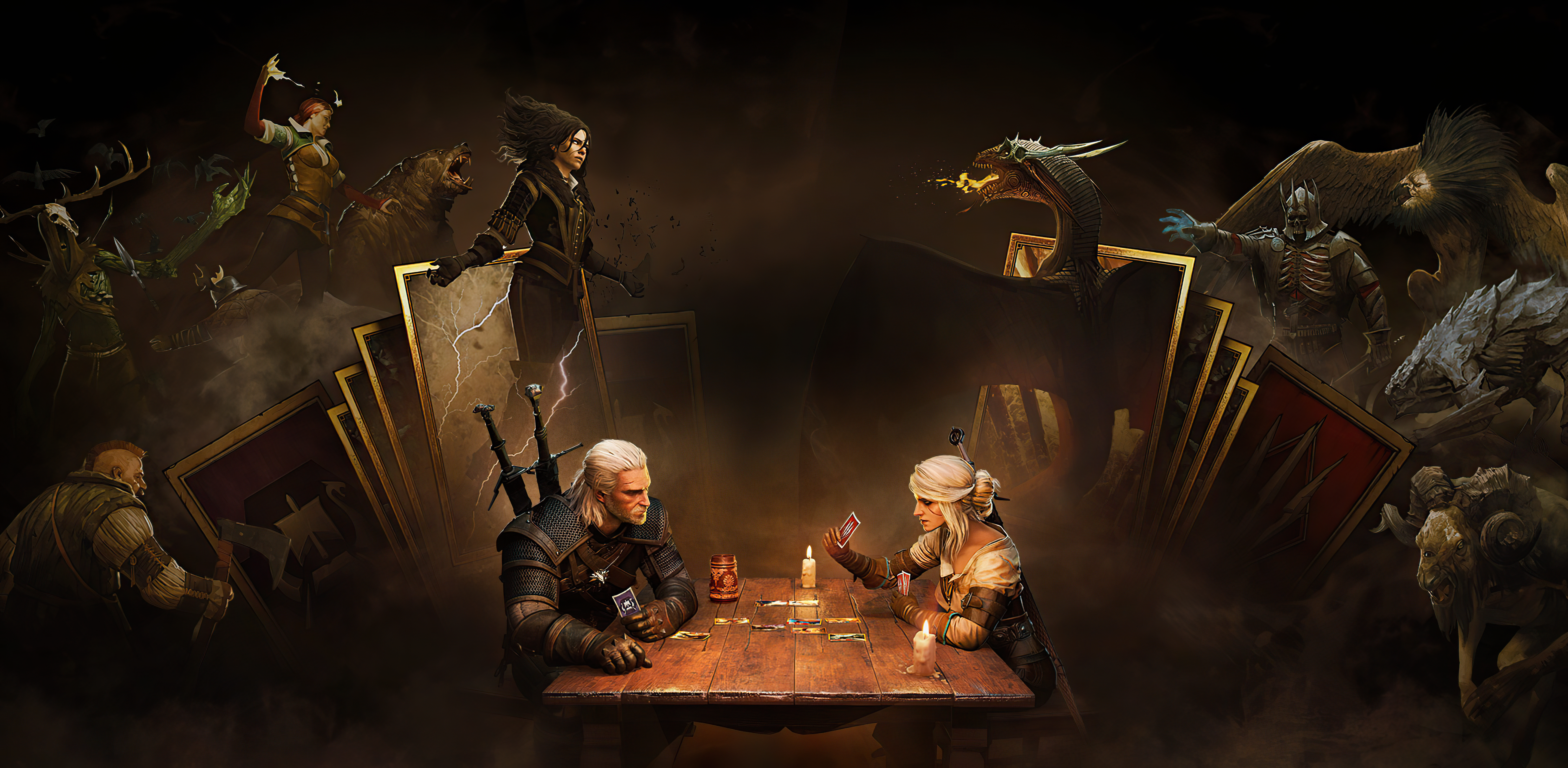 The Witcher: Gwent 4k Wallpaper