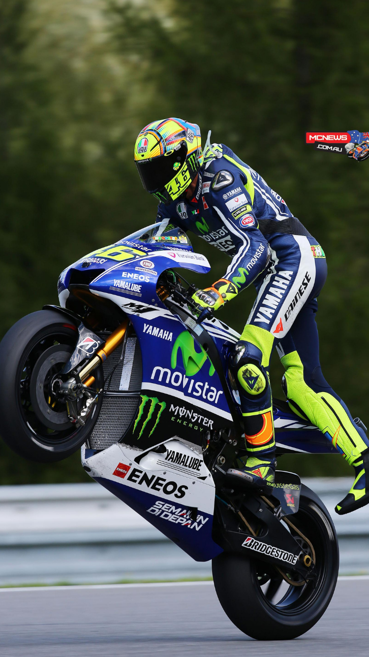 Valentino Rossi Bike Stunt Wallpaper