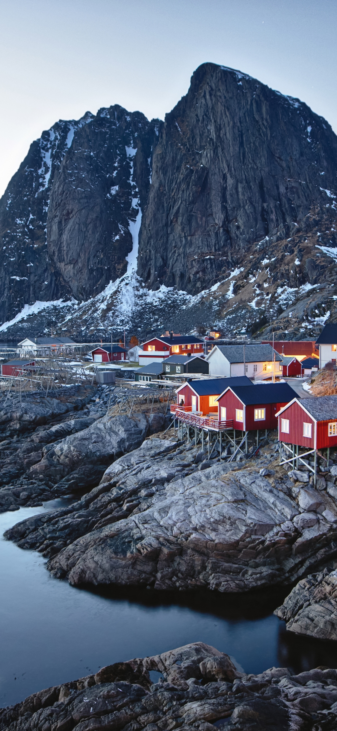 Download wallpaper 1125x2436 town