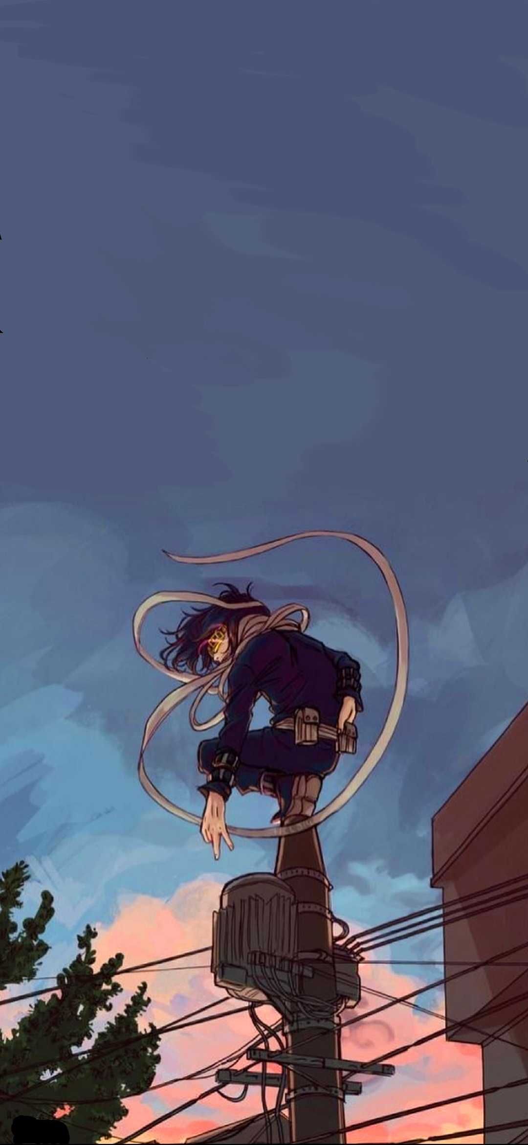 Aizawa MHA Wallpaper. Pink