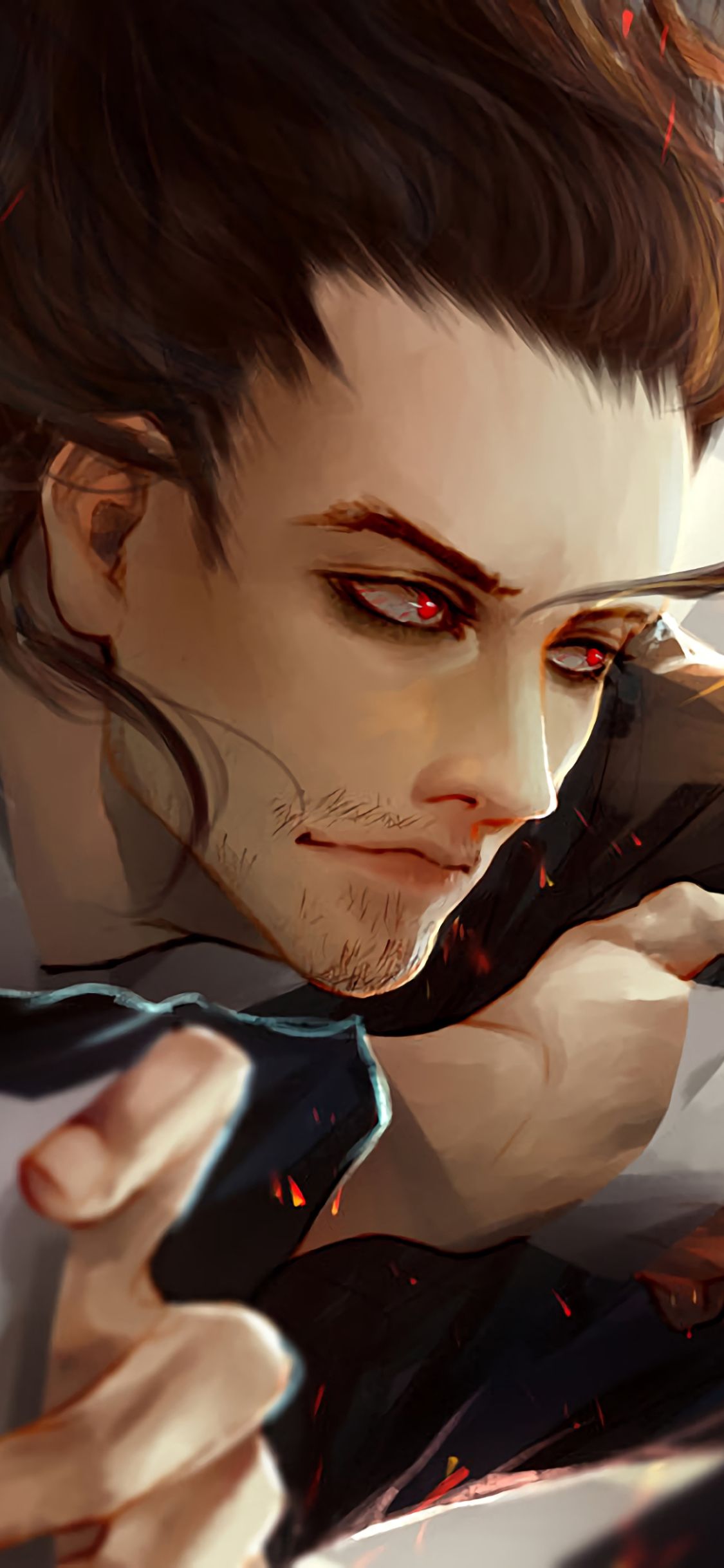 Mobile wallpaper: Anime, Red Eyes