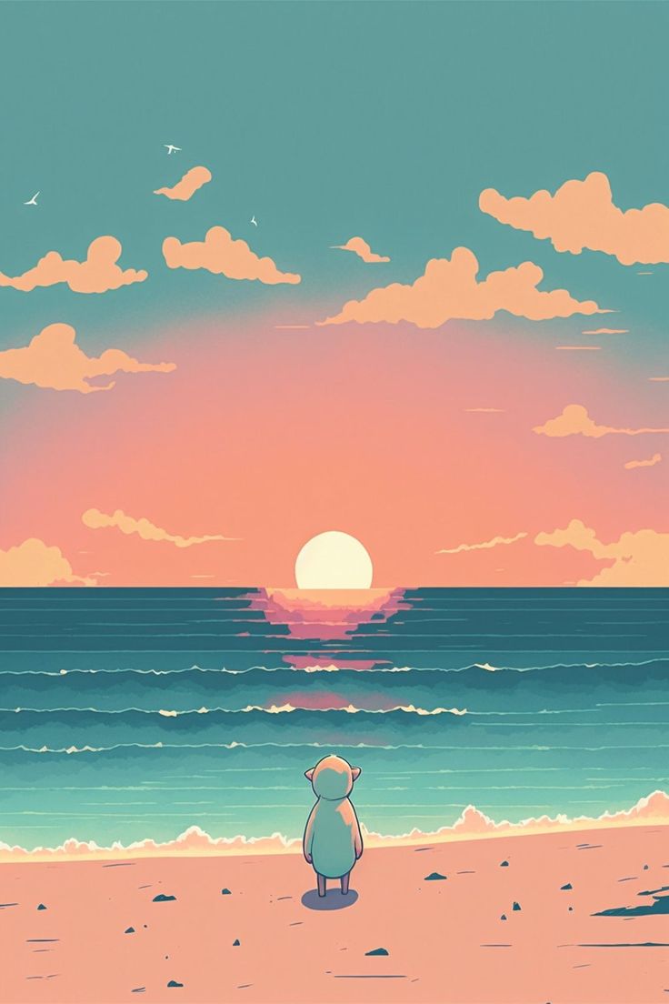 Anime Sunrise Pastel Skies With