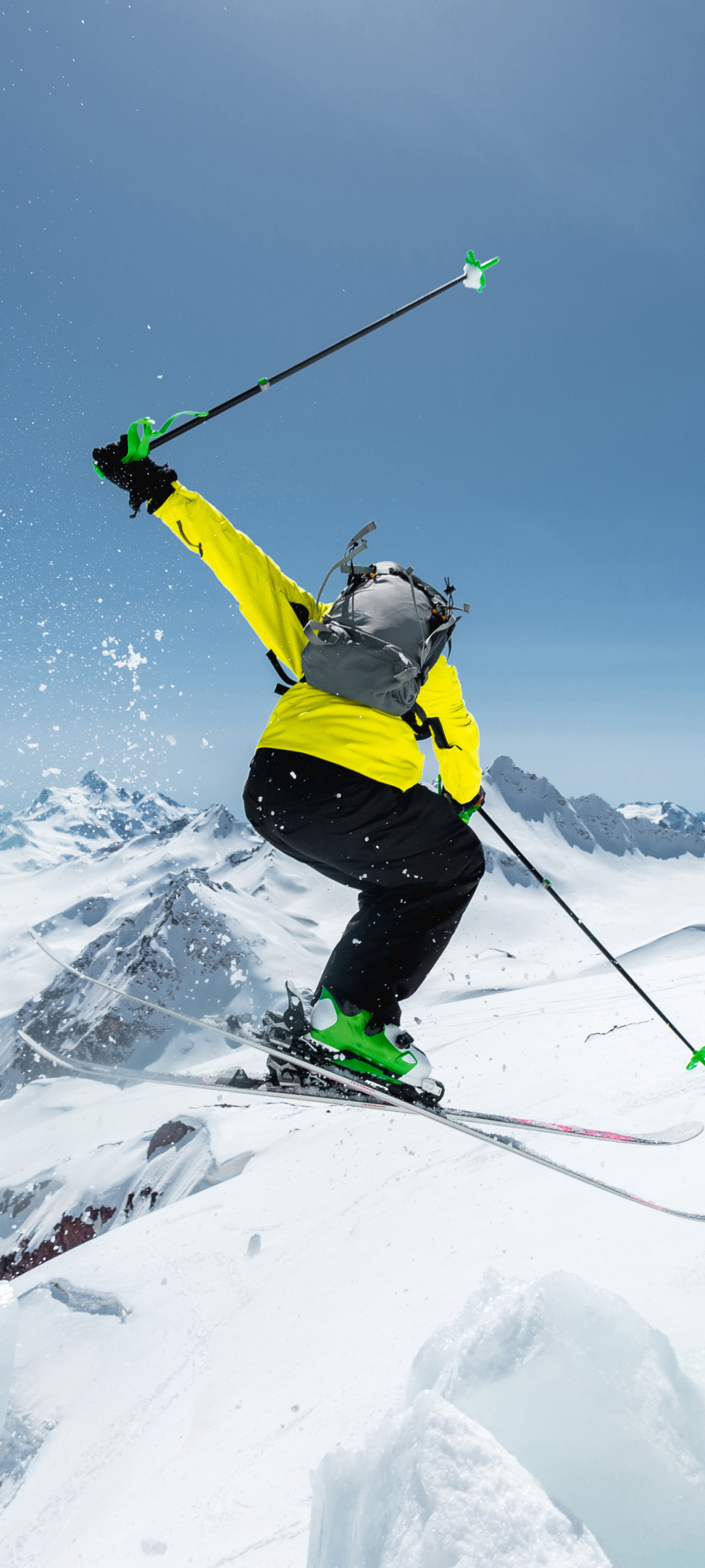 Skiing Phone Wallpaper