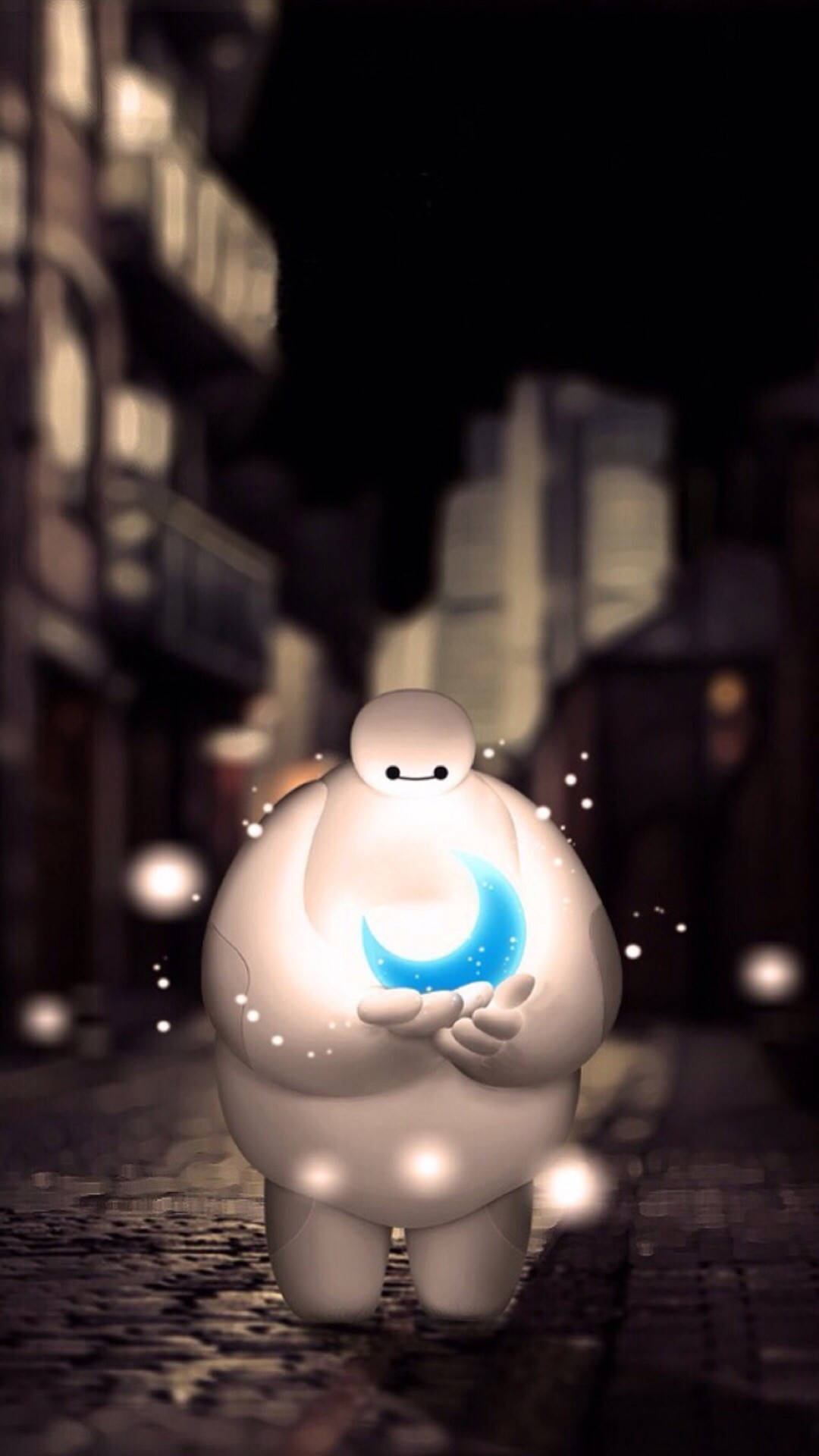 Download free Baymax Moon Wallpaper
