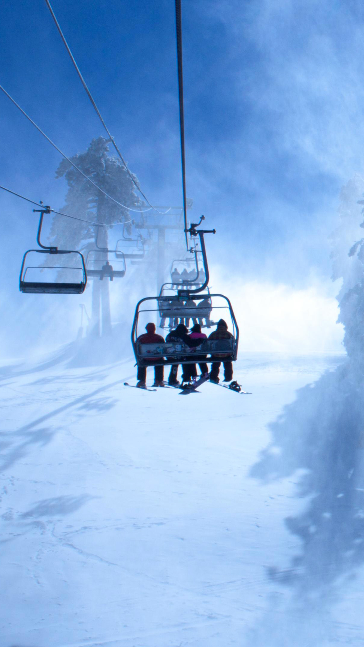 Skiing Wind Wallpaper for iPhone 11