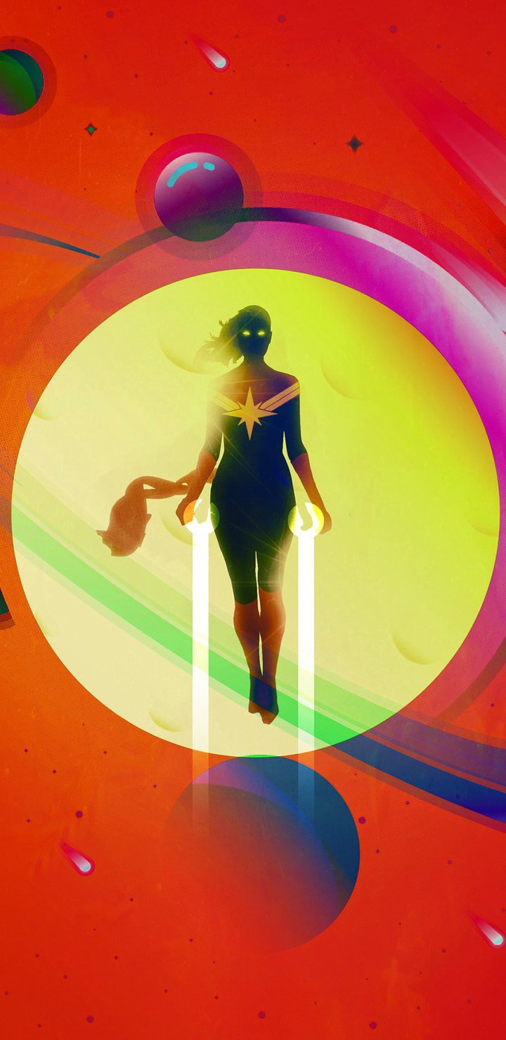 Captain Marvel iPhone Wallpaper