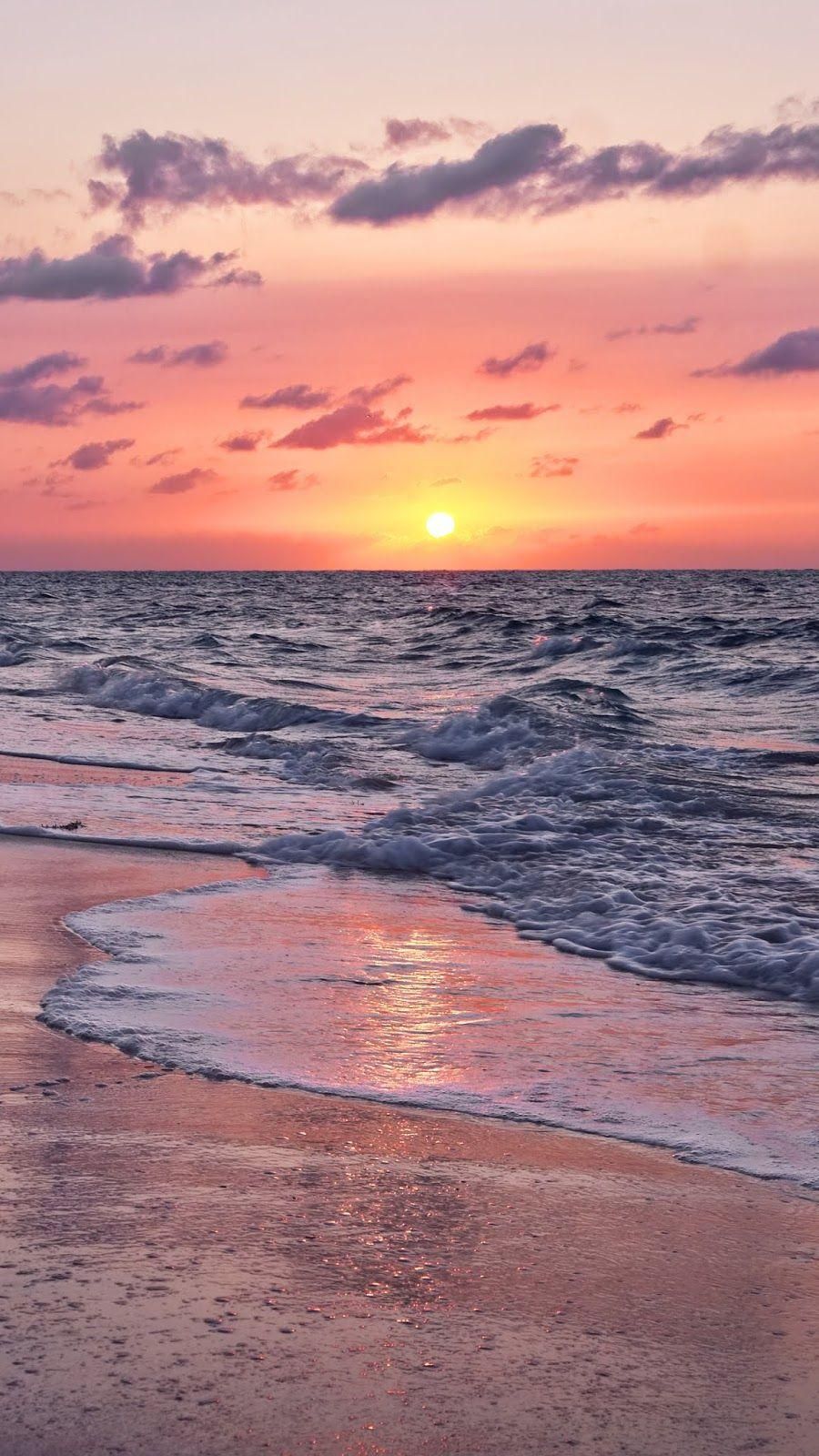 Aesthetic Beach Sunset Wallpaper