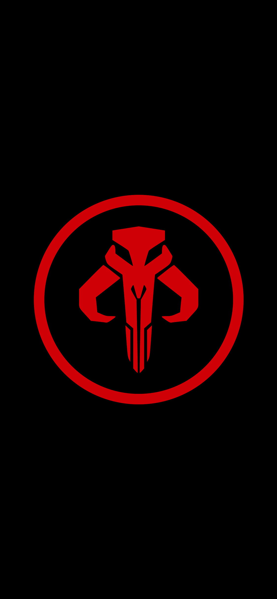 Mandalorian Star Wars Logo 4k iPhone XS