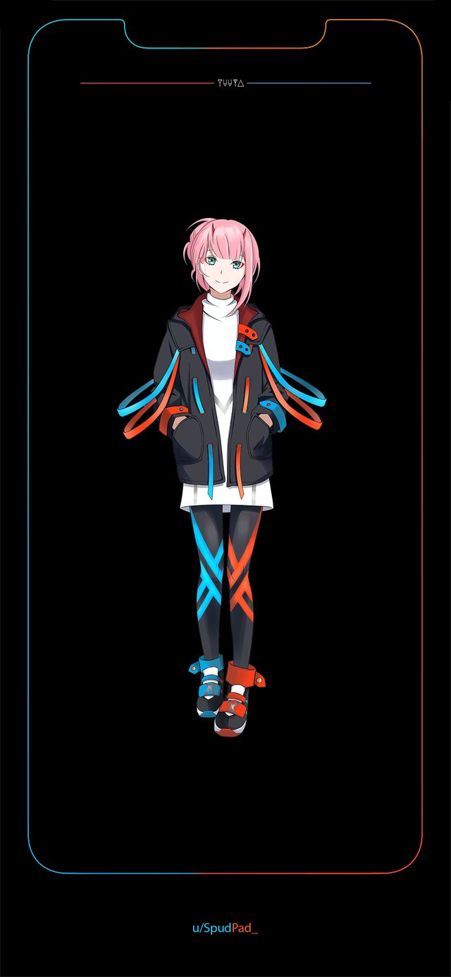 Franxx Two iPhone XS Max border