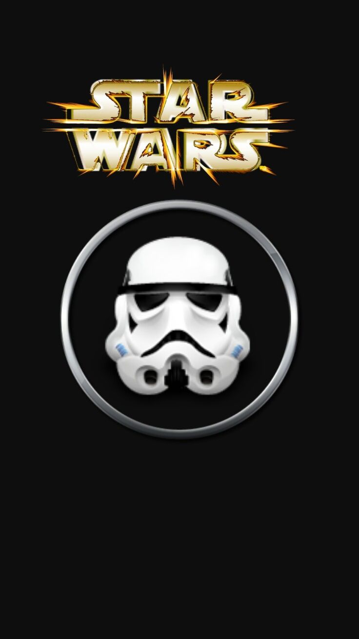 Storm trooper button iPhone wallpaper