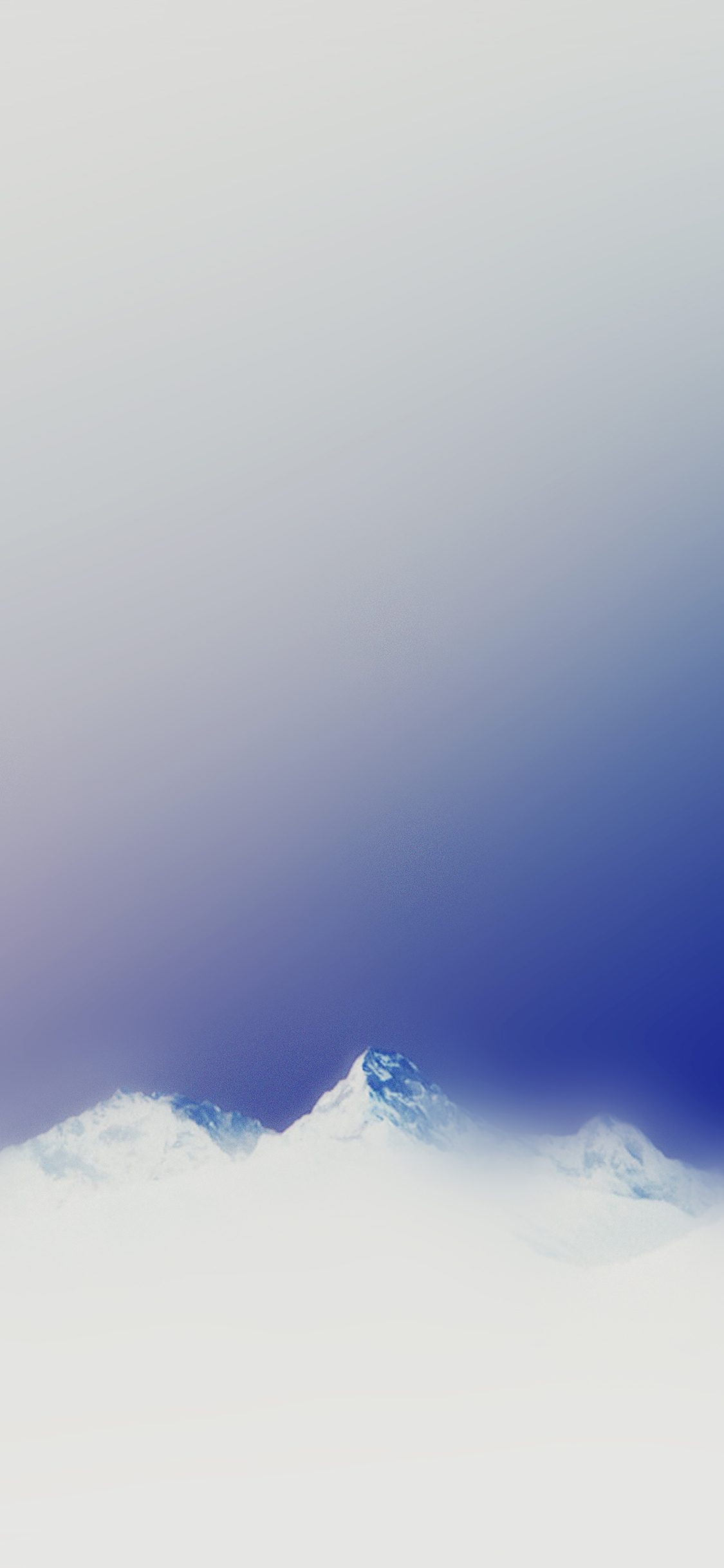 Mountain Blur Blue Minimal Nature