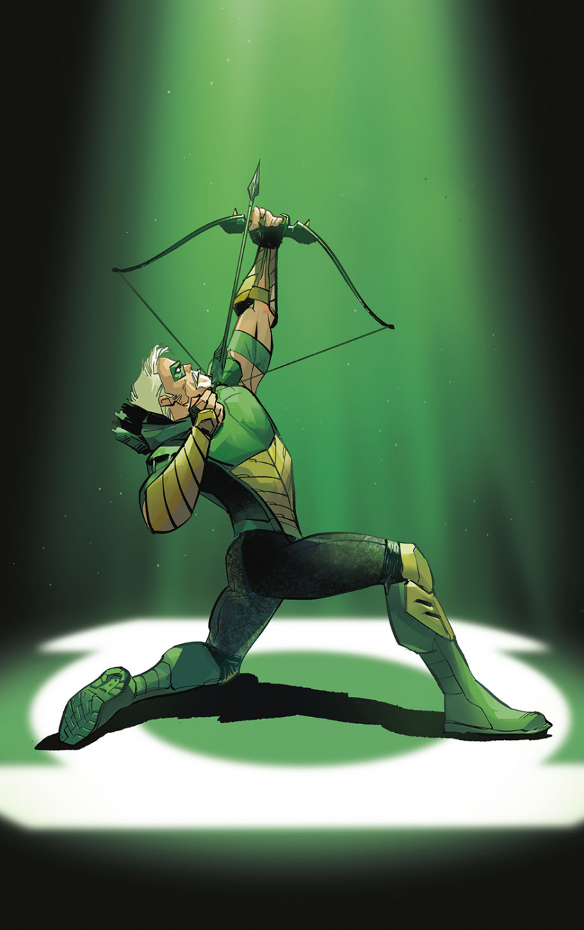 Download wallpaper 840x1336 green arrow