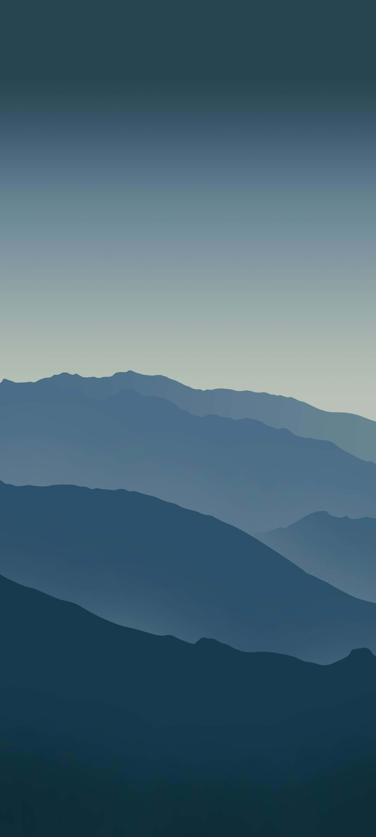 Download A Blue Sky With Mountains