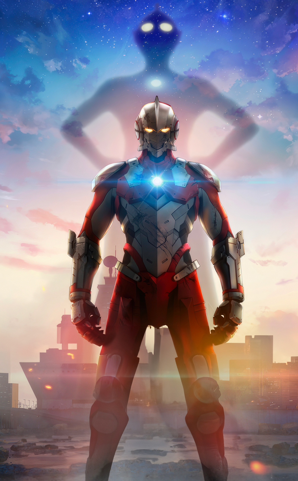 Download wallpaper 950x1534 ultraman