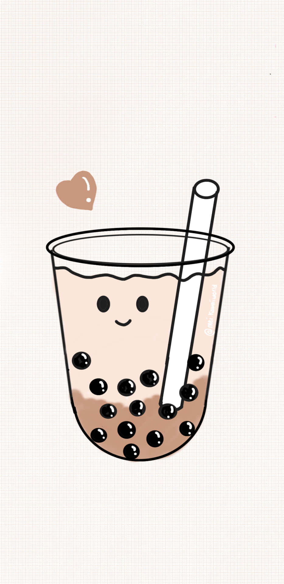 Cute Boba Tea Wallpaper