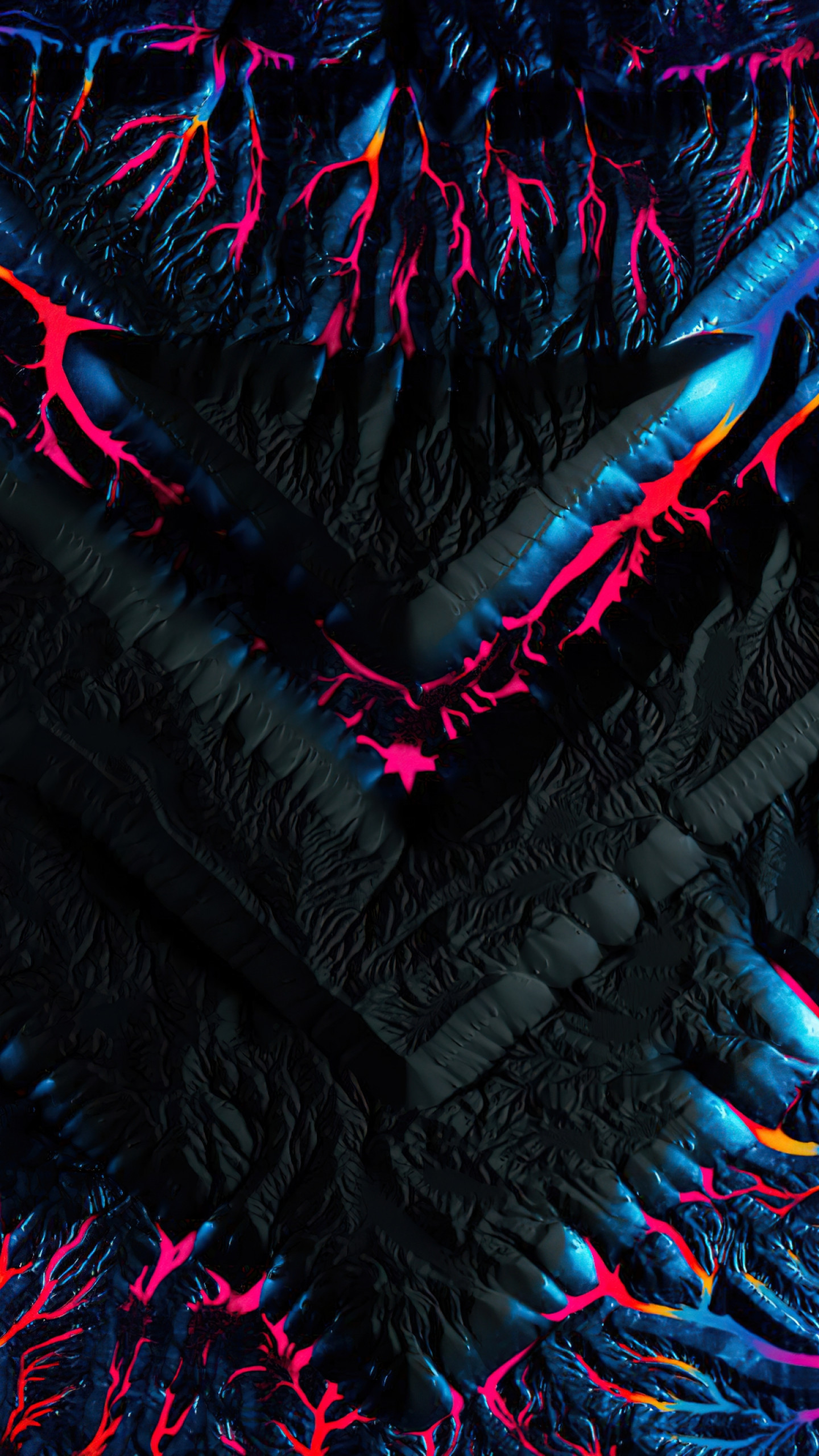 Wallpaper abstract, dark, geometry, 4K