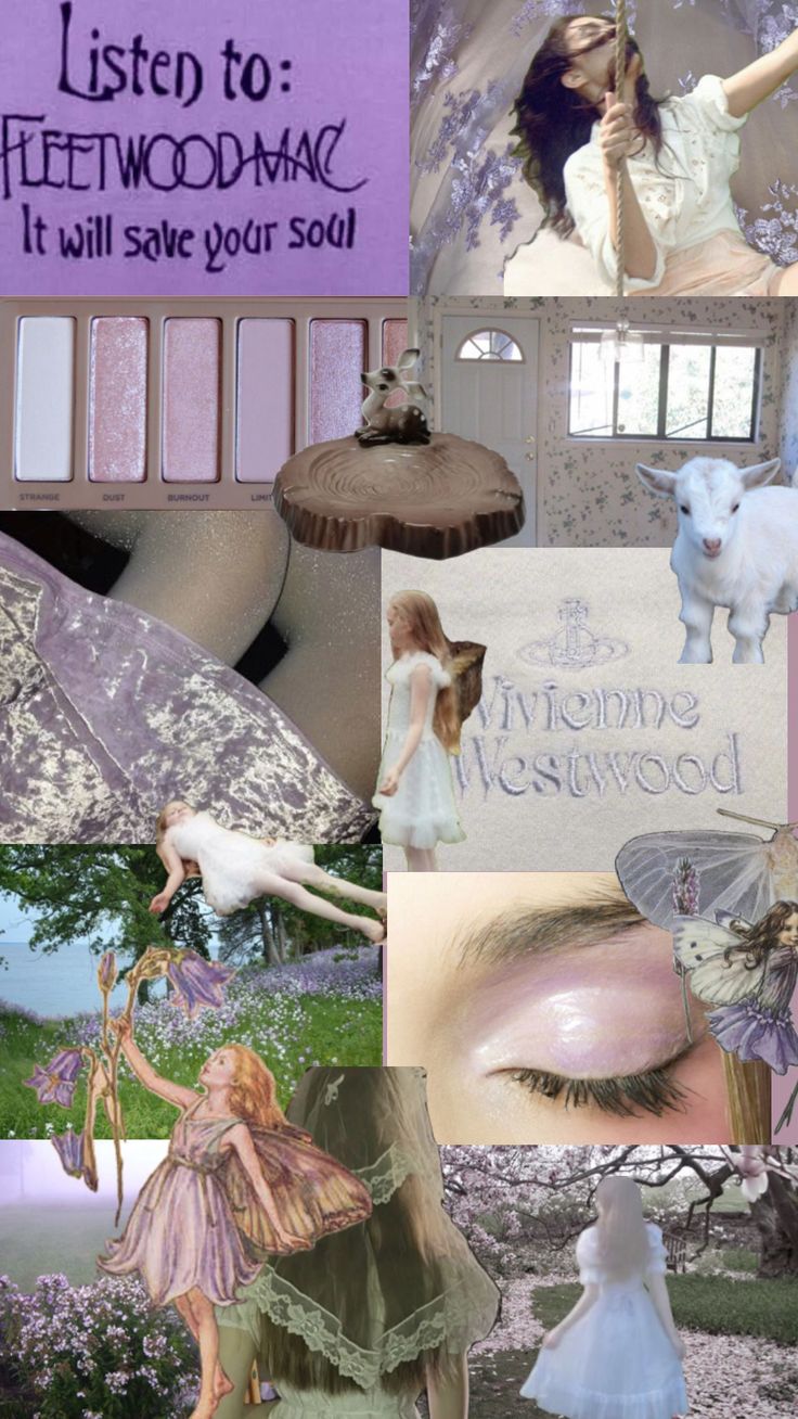 Purple aesthetic, Collage art