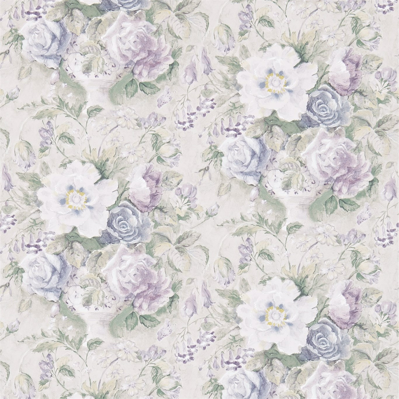 Giselle Silver Pewter Wallpaper
