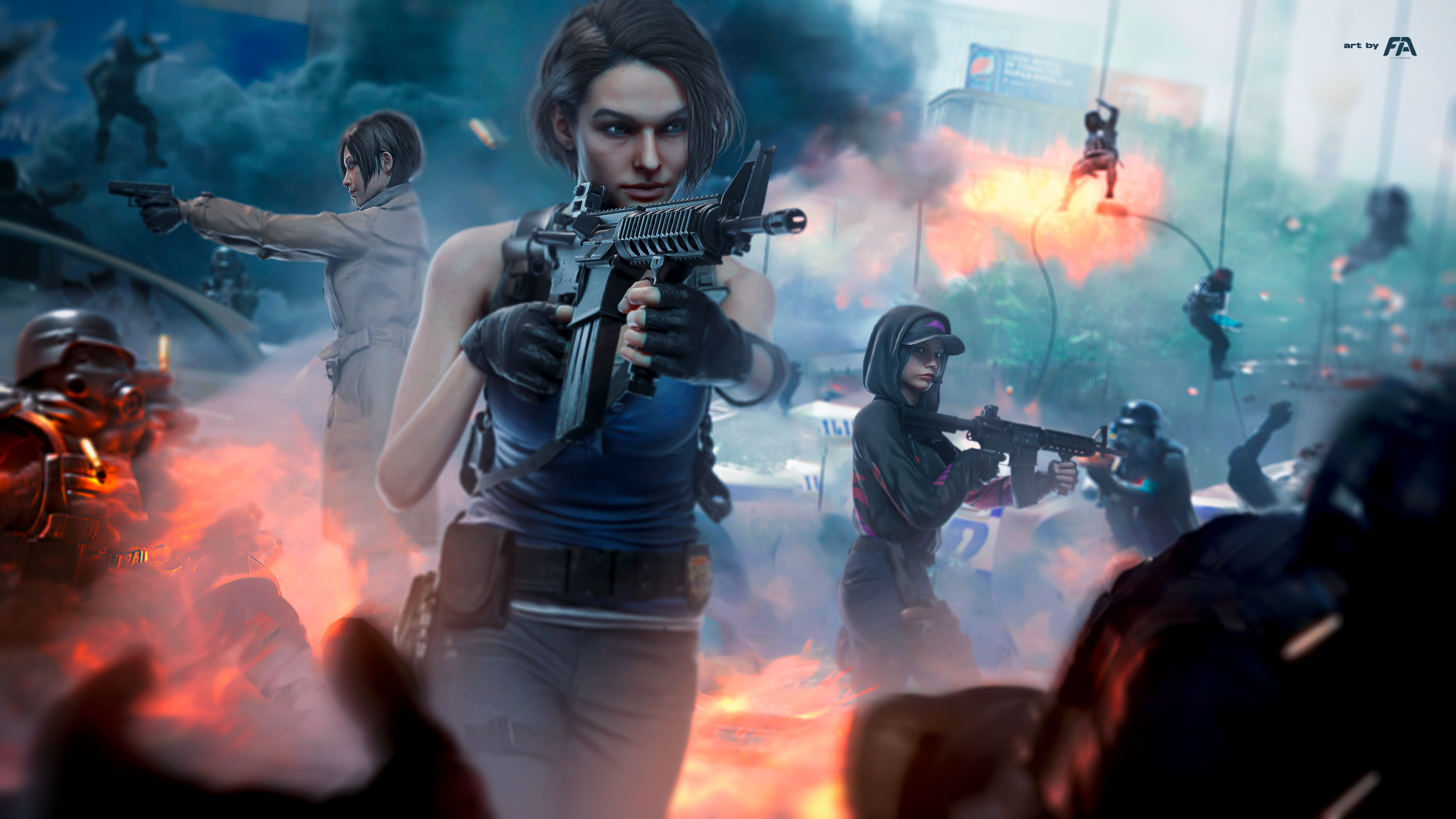 Girls on Fire Evil FanArt