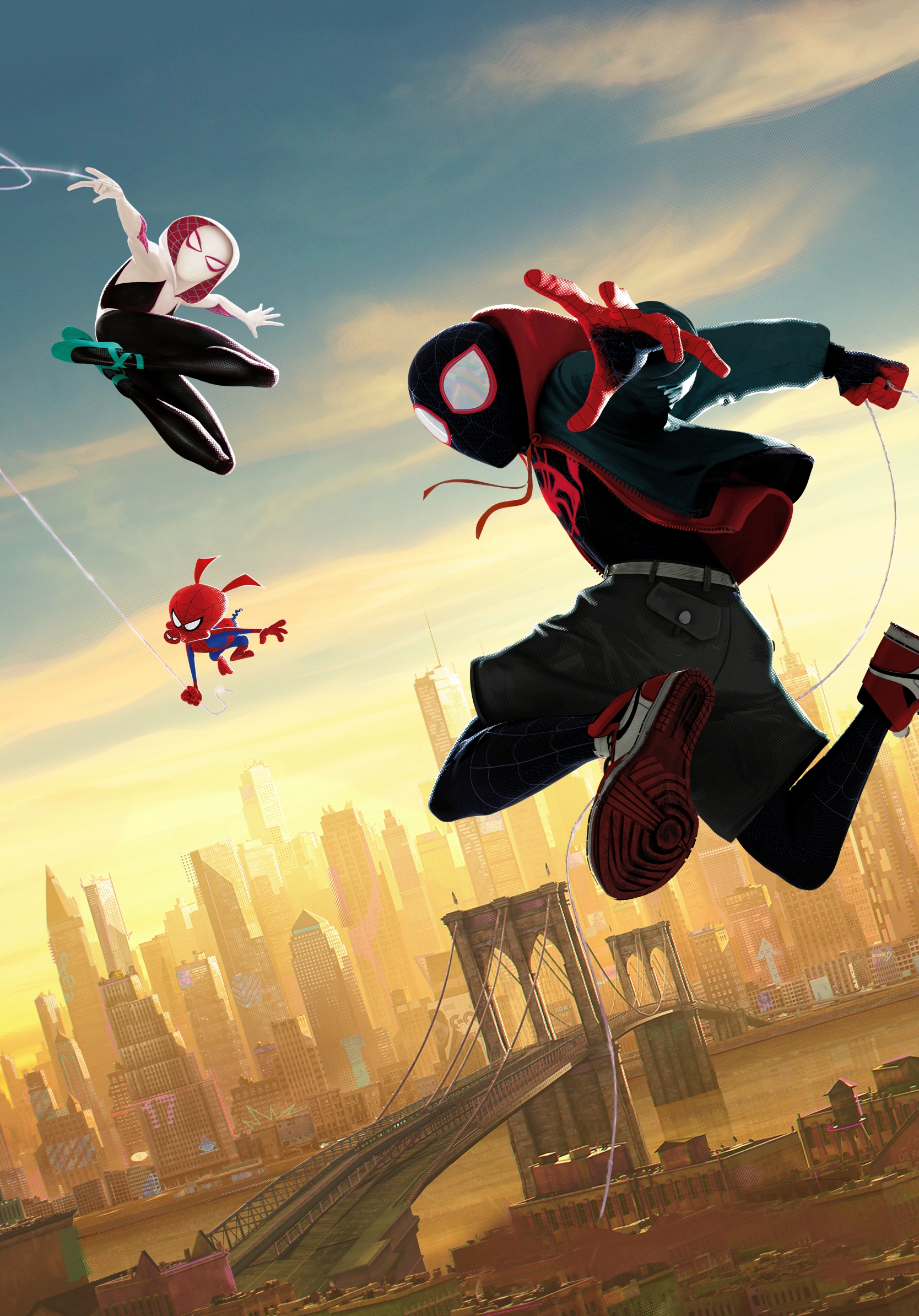 Spider Gwen, Spider Ham, Spider Man