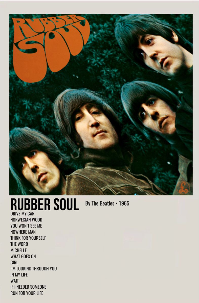 rubber soul. Beatles poster, Rubber