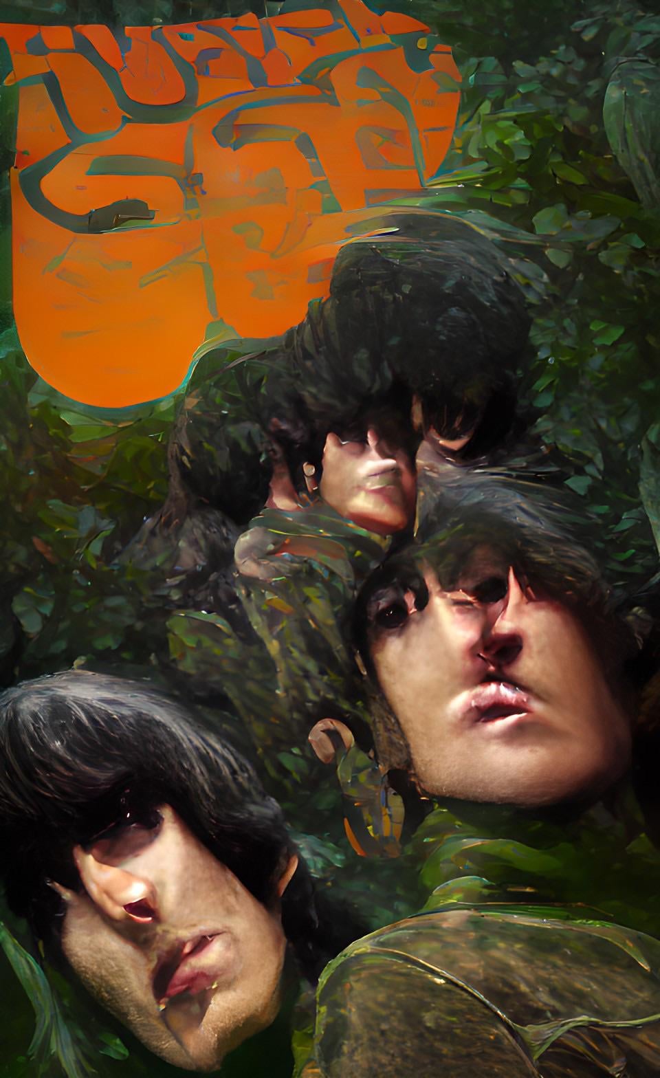 AI recreate the Beatles album covers