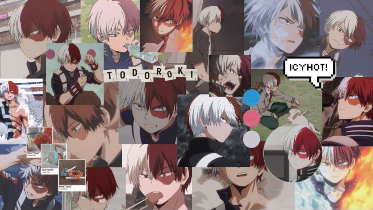 todoroki laptop custom collage