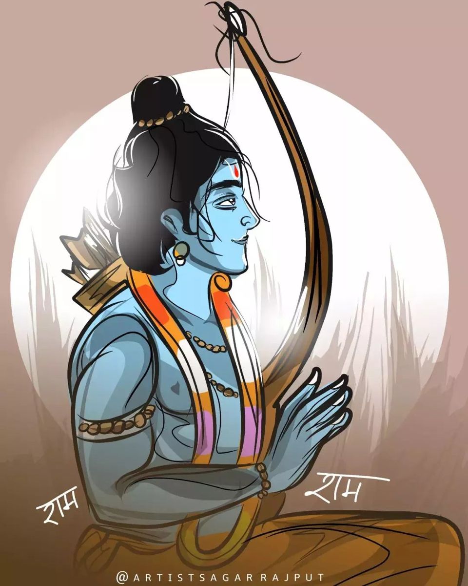 Lord Sree Ram. Cartoon wallpaper HD