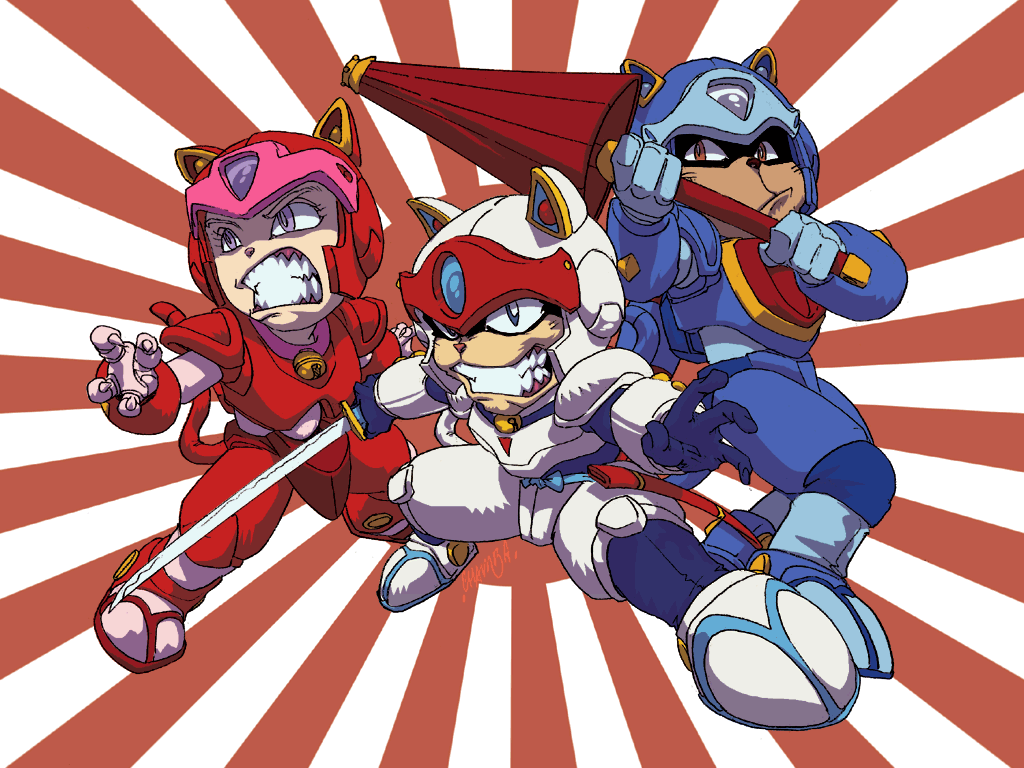 Epic Samurai Pizza Cats Artwork