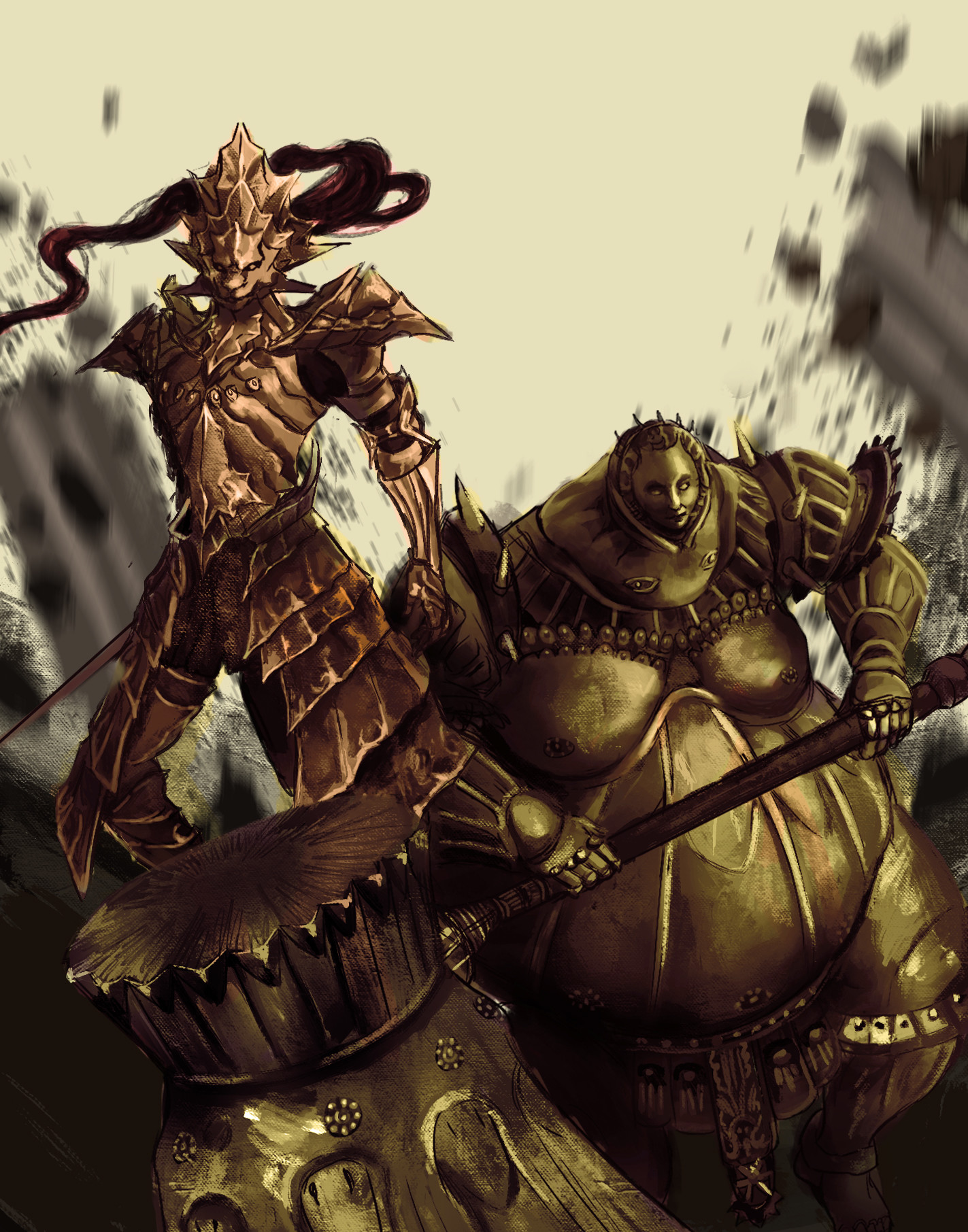 Ornstein And Smough Wallpapers Wallpaper Cave