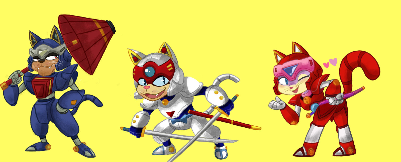samurai Pizza Cats tribute art