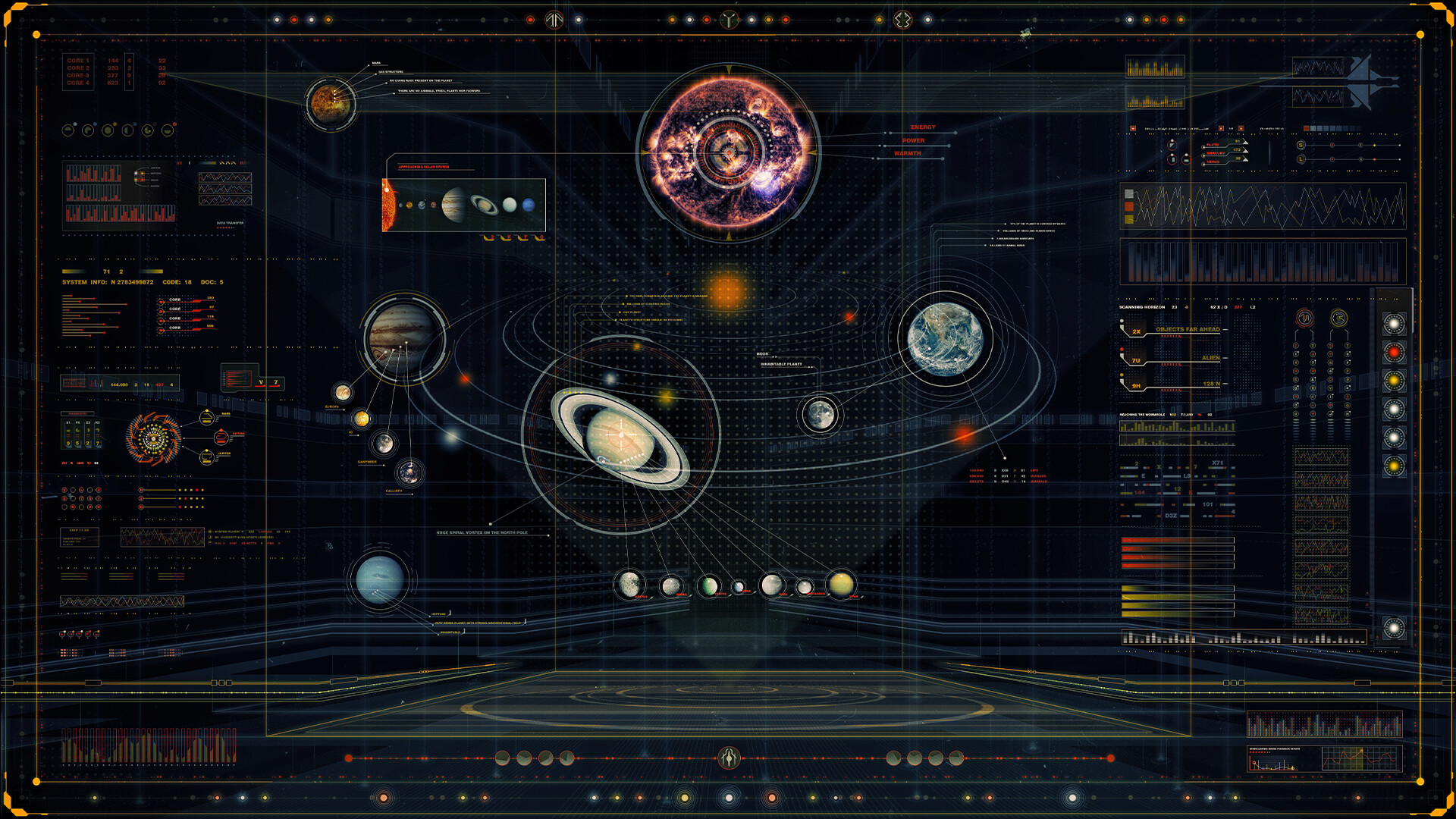 Sci Fi Tech Hud Screen Interface Concept