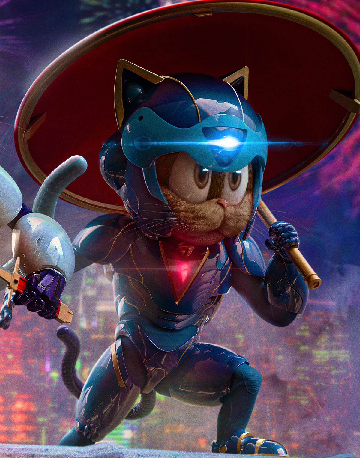 Samurai Pizza Cats Fake Cover