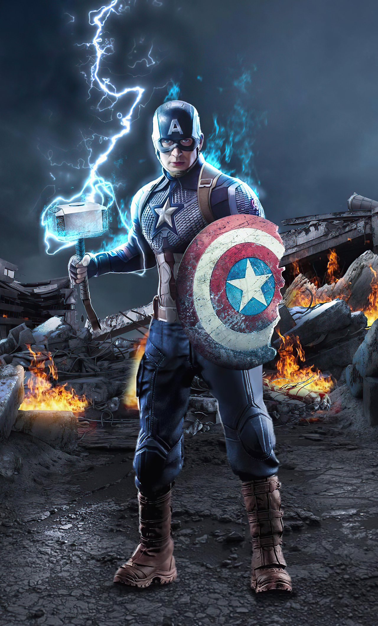 Captain America With Broken